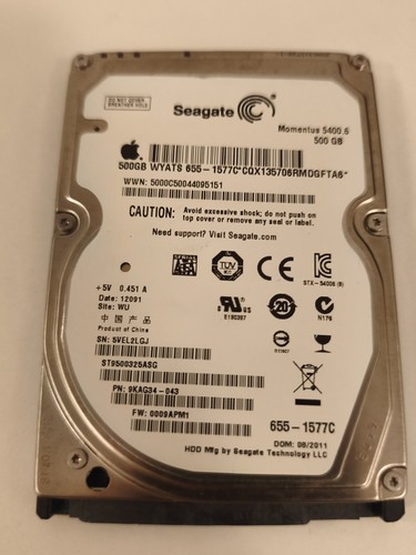 Seagate 500gb hdd - 500gb, 2.5"
